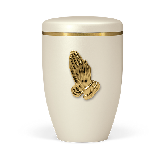 Heiso Avantgarde Emblem Gold Poliert Bio Urne