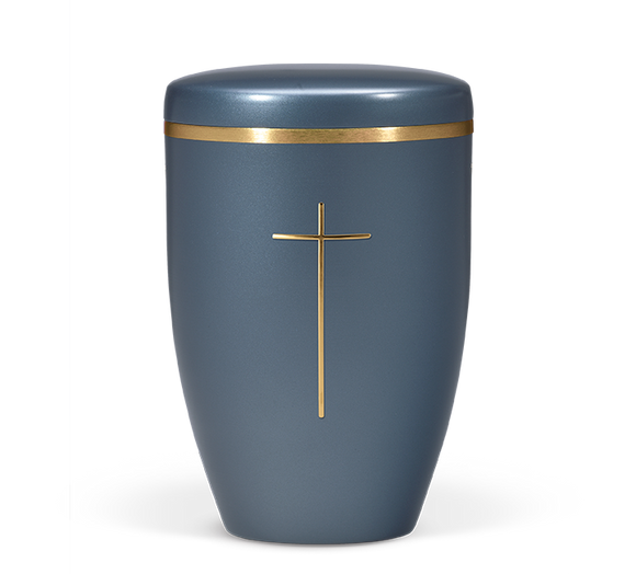 Heiso Avantgarde Emblem Gold Poliert Bio Urne