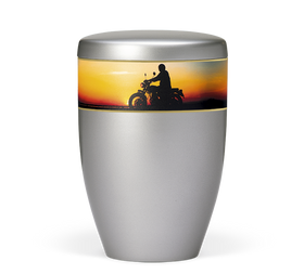 Heiso Avantgarde Stahlgrau Bio Urne - 0