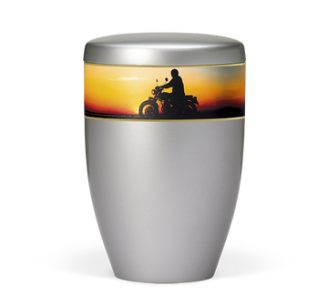 Heiso Avantgarde Stahlgrau Bio Urne - 0