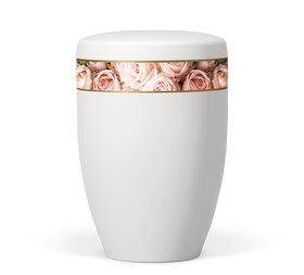 Heiso Avantgarde Dekorband Blumen Motiv Bio Urne