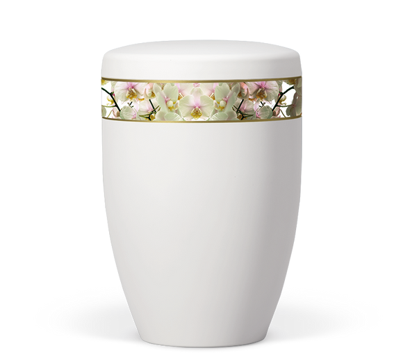 Heiso Avantgarde Dekorband Blumen Motiv Bio Urne