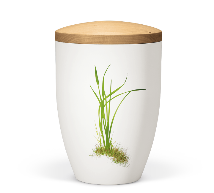 Heiso Avantgarde wooden lid organic urn - 0
