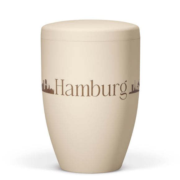 Heiso Avantgarde Lasergravur Skyline Bio Urne