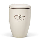 Heiso Avantgarde Beige Velours Tampondruck Bio Urne-5