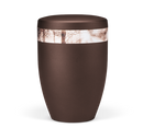 Heiso Avantgarde Kastanienbraun Dekor Sepia Effekt Bio Urne-3