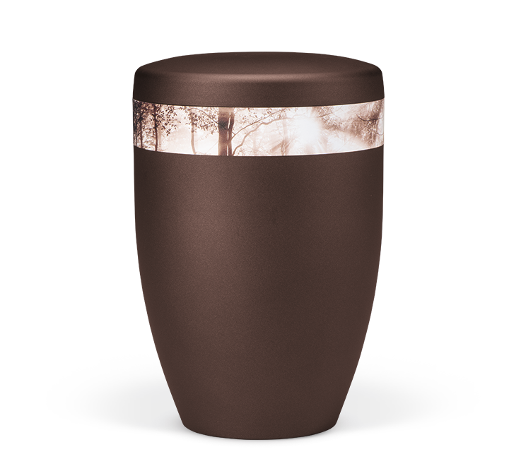 Heiso Avantgarde chestnut brown decor sepia effect organic urn