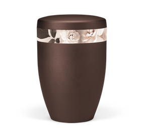 Heiso Avantgarde Kastanienbraun Dekor Sepia Effekt Bio Urne - 0