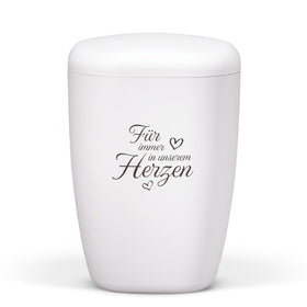 Heiso Contura Weiß Matt Bio Urne - 0