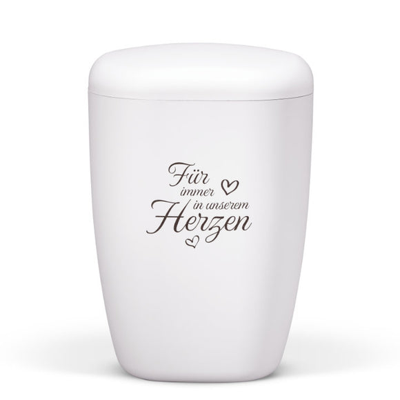 Heiso Contura Weiß Matt Bio Urne