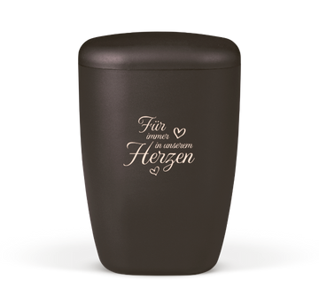 Heiso Contura anthracite bio urn