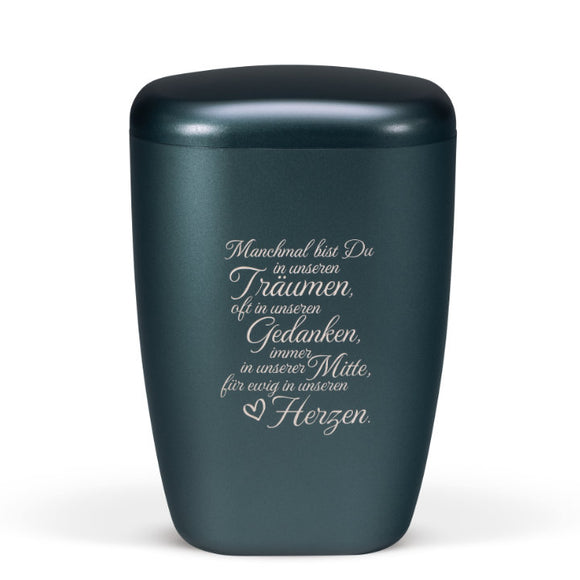 Heiso Contura Petrol Bio Urne