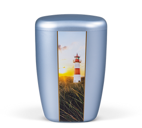 Urna biologica Heiso Contura blu ghiacciaio