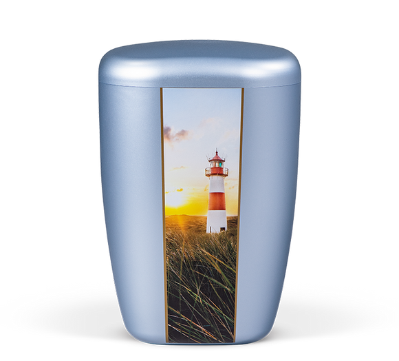 Urna biologica Heiso Contura blu ghiacciaio