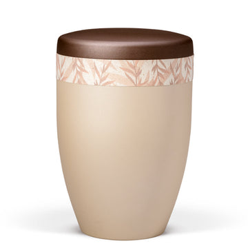 Heiso Avantgarde Perlbeige Graspapier Bio Urne