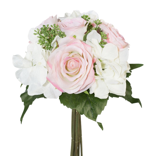 Kaufen rosen-hortensienbouquet-31cm-rosa Blumenstrauß Kunstpflanze deko