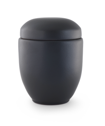 Urna Völsing in ceramica smaltata nera opaca