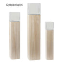 Dekosäulen aus hellem Holz-3