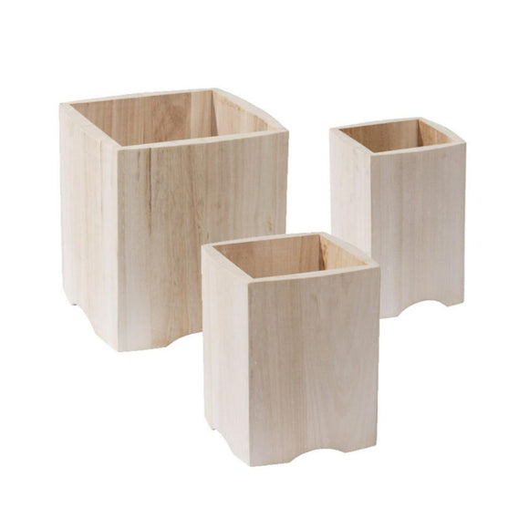 Cacharros de madera clara