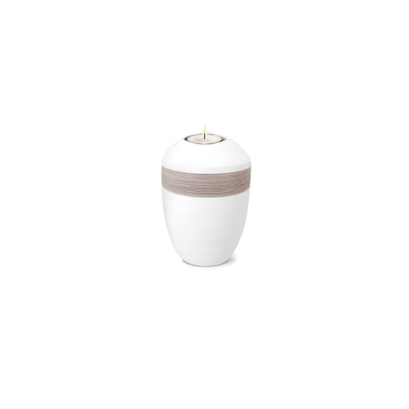 Feuer und Erde Semi Pure Memory Bio Lehm Urne