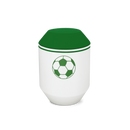 Feuer und Erde Fussball Oktagon Bio Lehm Urne-4