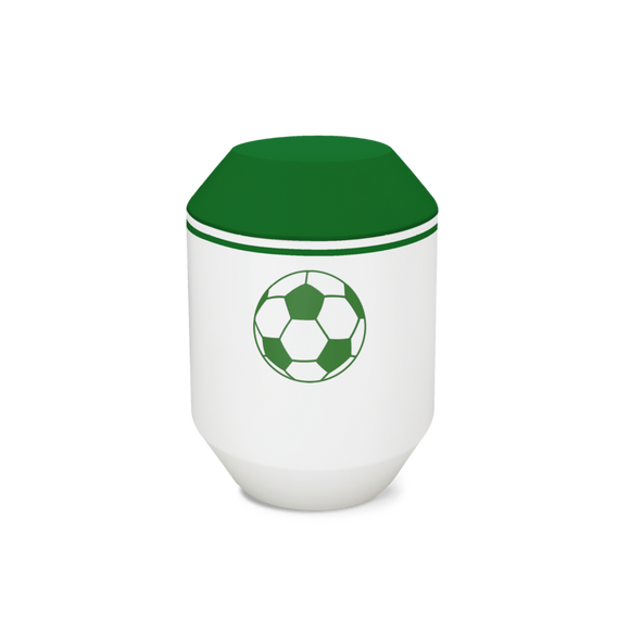 Feuer und Erde Fussball Oktagon Bio Lehm Urne