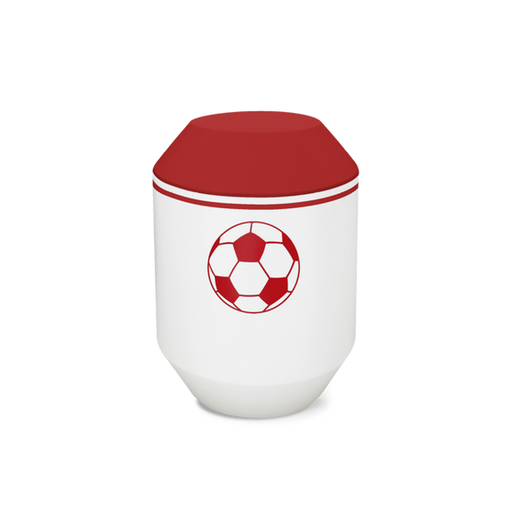Feuer und Erde Fussball Oktagon Bio Lehm Urne