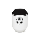Feuer und Erde Fussball Oktagon Bio Lehm Urne-2