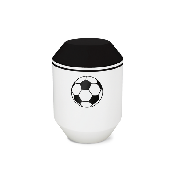 Feuer und Erde Fussball Oktagon Bio Lehm Urne