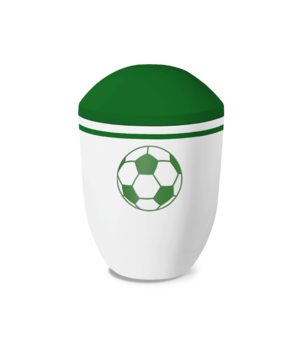 Feuer und Erde Fussball Pure Bio Lehm Urne