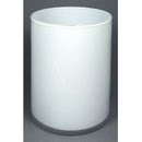 Vaso di vetro cilindro bianco deco-2