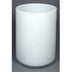 Vaso di vetro cilindrico bianco (LxA) 13x15cm