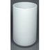 Vaso di vetro cilindrico bianco (LxA) 15x30cm