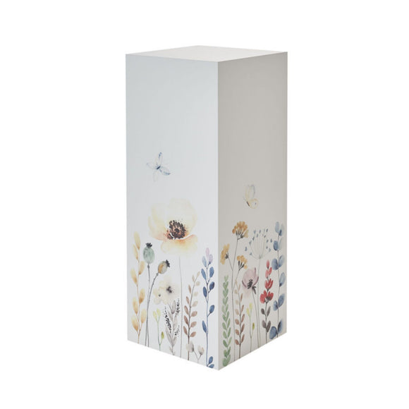 Urnensäule mit floralem Motiv