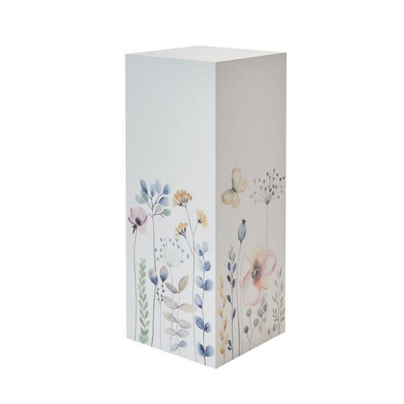 Urnensäule mit floralem Motiv