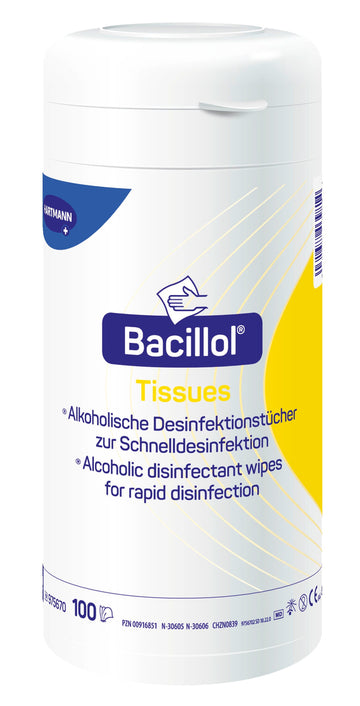 Hartmann Bacillol Tissues Desinfektionstücher Spenderdose