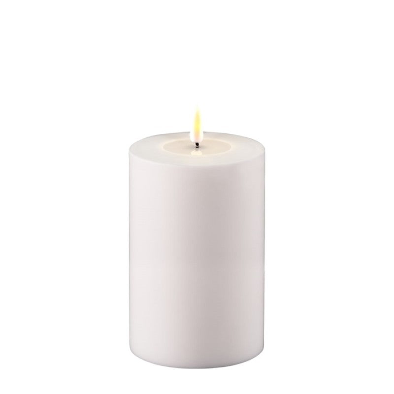 Deluxe Homeart LED candle Outdoor pillar candle white