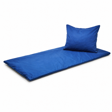 Spalt Deckengarnitur Natureline Schurwolle Blau