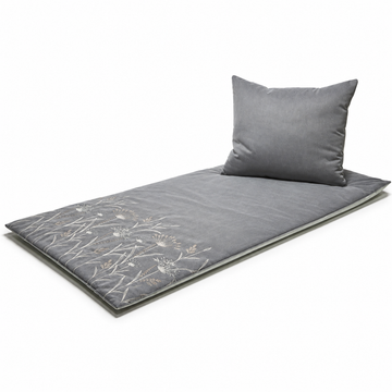 Spalt Deckengarnitur Premium Organza Gräser gestickt