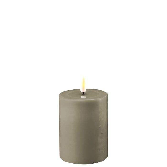 Kaufen b-7-5-x-h-10-cm Deluxe Homeart LED Kerze Stumpenkerze Indoor Sandfarben