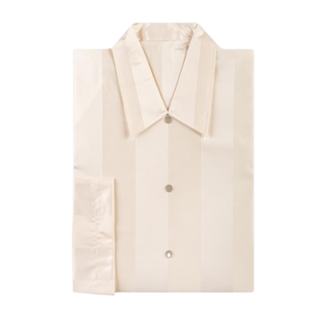 Besta Talar Herren Baumwollgewebe Streifendesign Beige