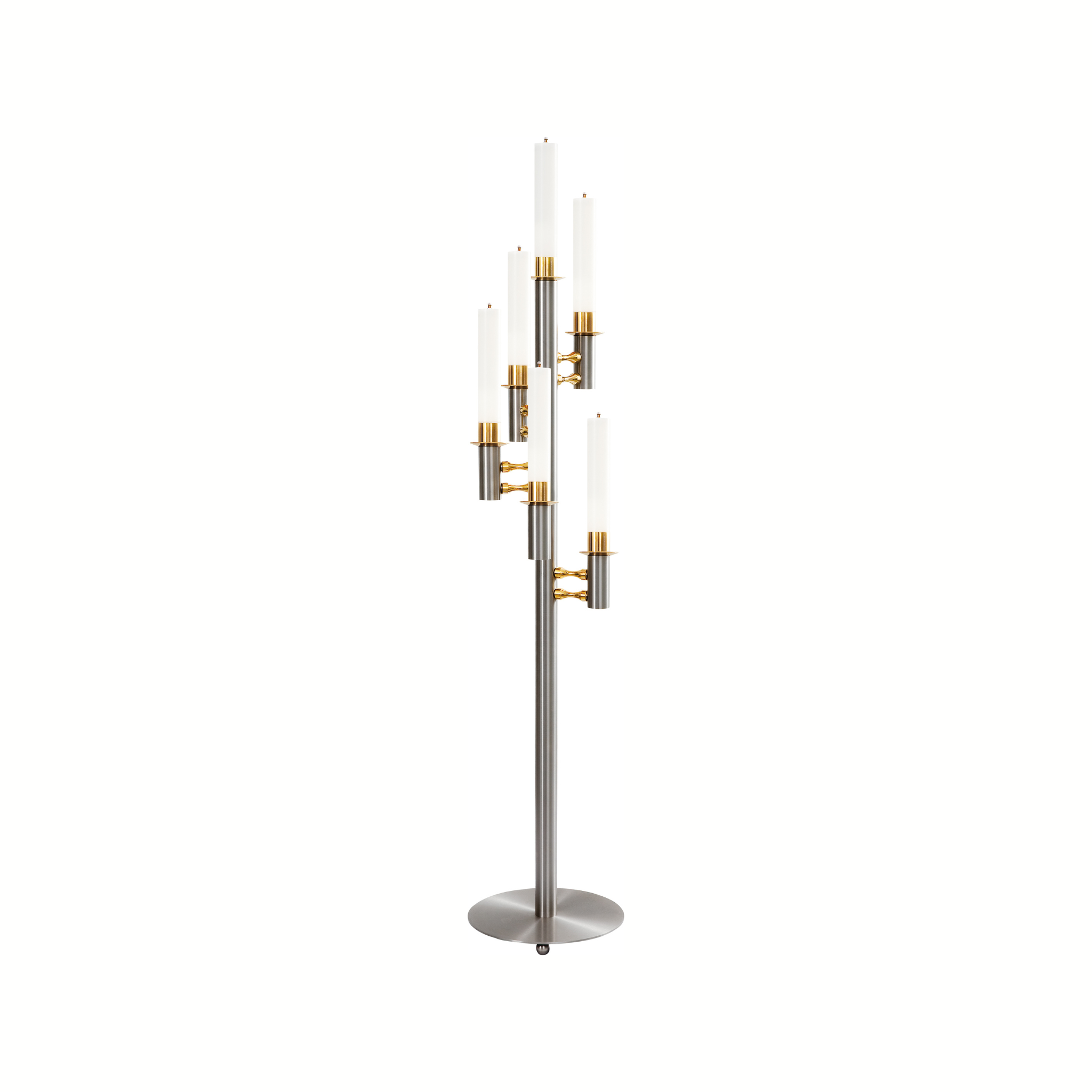 Besta stainless steel spiral chandelier 6-flame