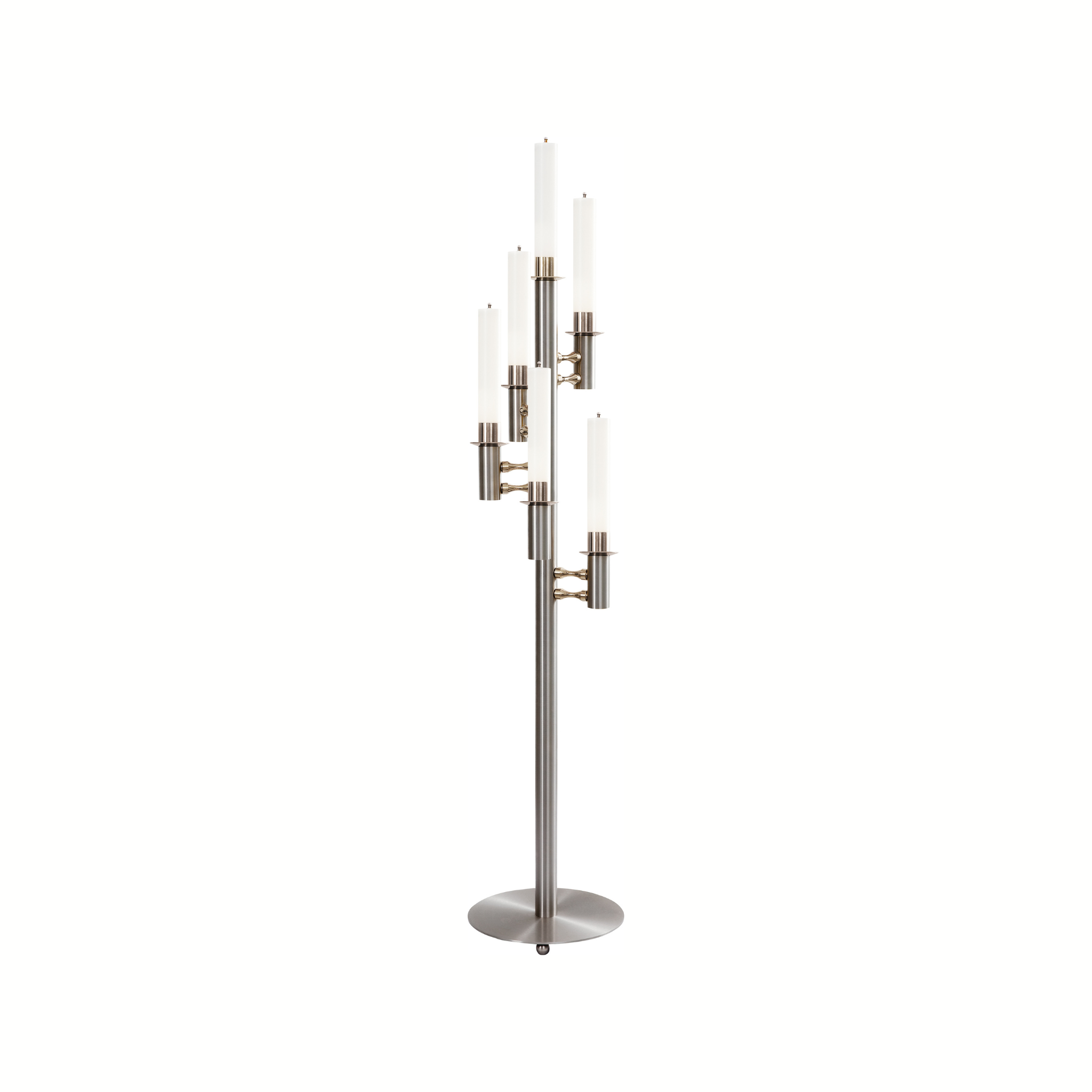 Besta stainless steel spiral chandelier 6-flame - 0