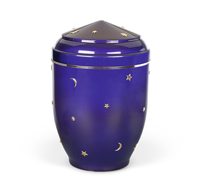 Heiso Kinderurne Kobaltblau Stahl Urne