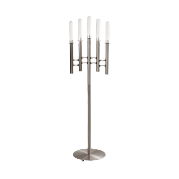 Besta Edelstahlleuchter 5-flammig