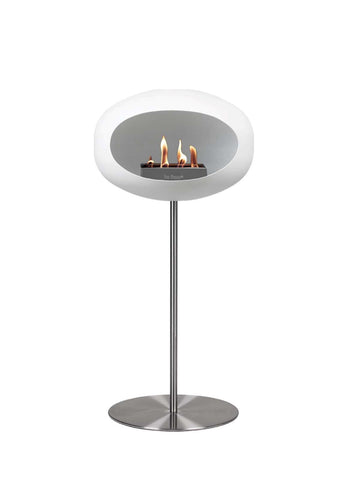 Le Feu GROUND STEEL HIGH WHITE Bioethanol-Kamin