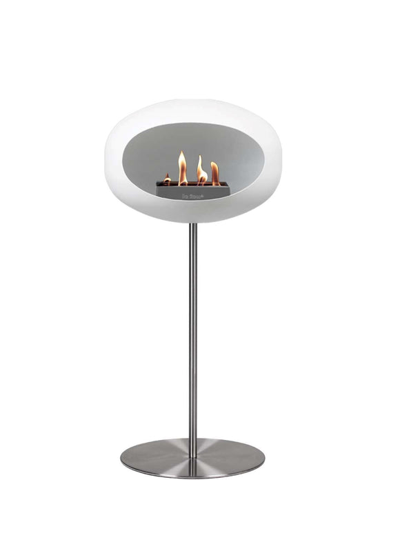 Le Feu GROUND STEEL HIGH WHITE Bioethanol-Kamin