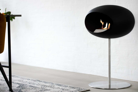 Le Feu GROUND STEEL LOW BLACK Bioethanol-Kamin
