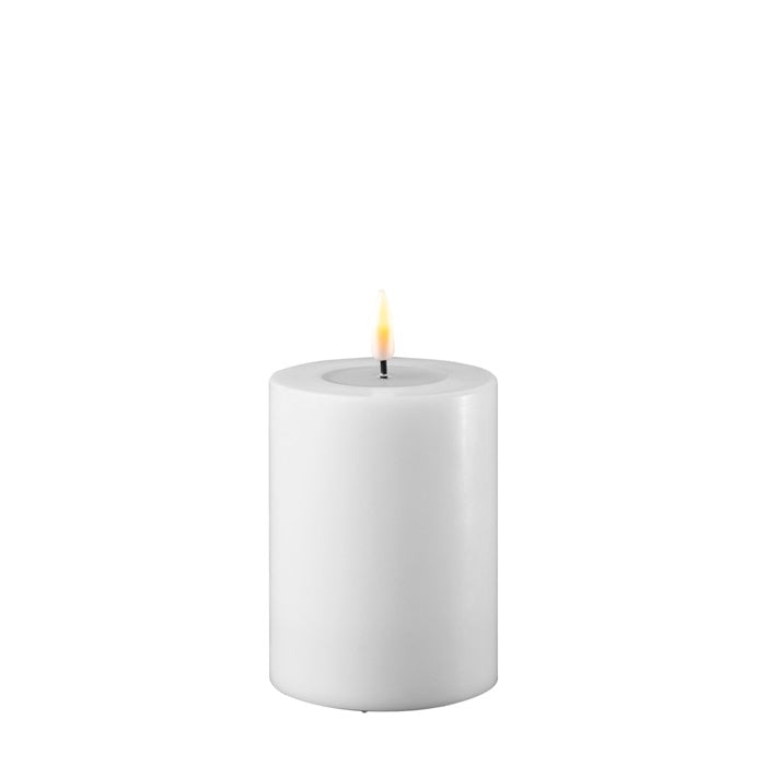 Kaufen b-7-5-x-h-10-cm Deluxe Homeart LED Kerze Stumpenkerze Indoor weiß