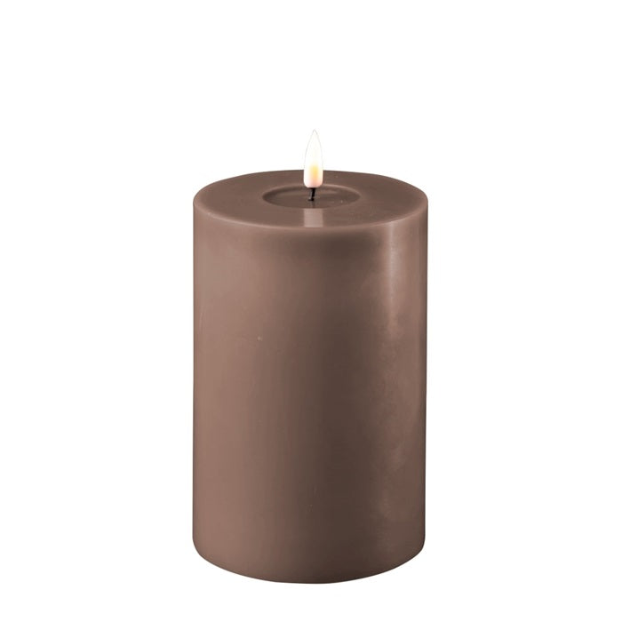 Deluxe Homeart LED Candle Pillar Candle Indoor Mocha - 0